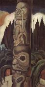 Emily Carr The Crying Totem painting
